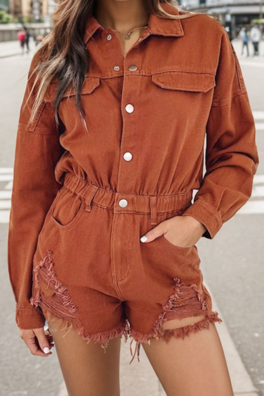 The Cheyenne Rust Romper