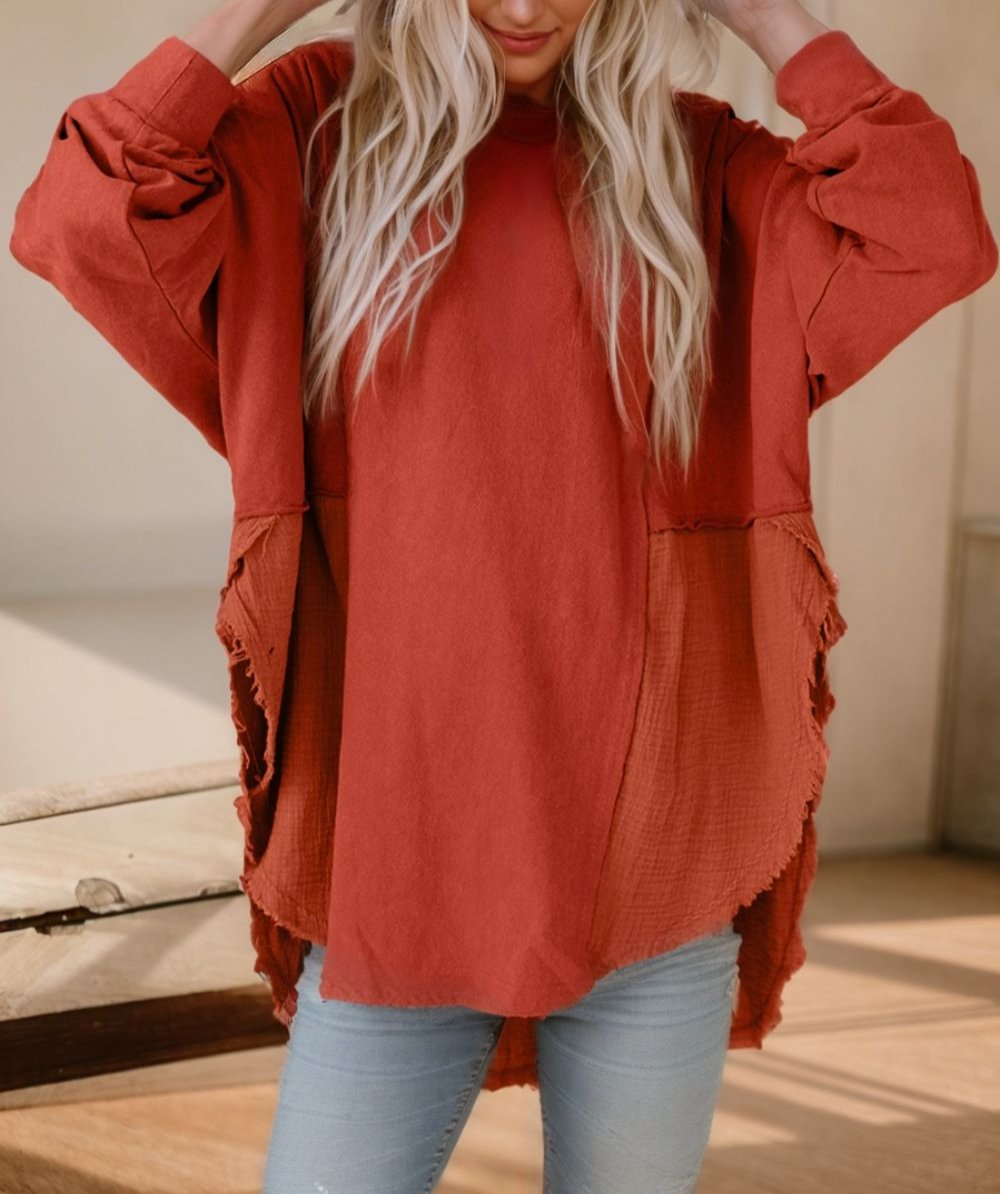 Boho Contrast Top