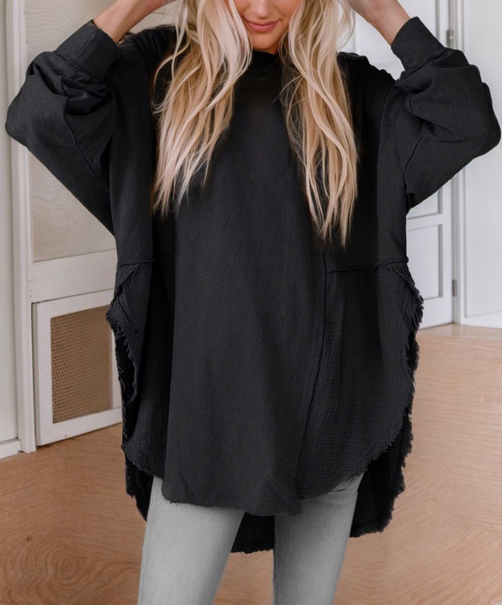 Boho Contrast Top