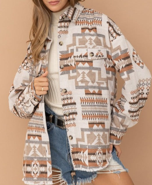 Aztec Western Shacket