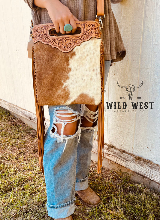 Who doesnt love a unique cowhide purse? #cowhide #purse #myra #western... |  TikTok