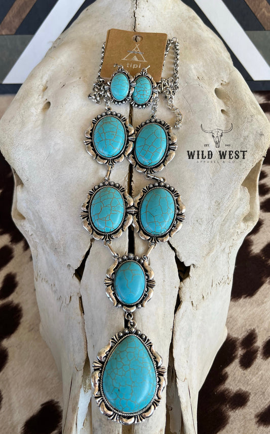 Turquoise Necklace & Earring Set