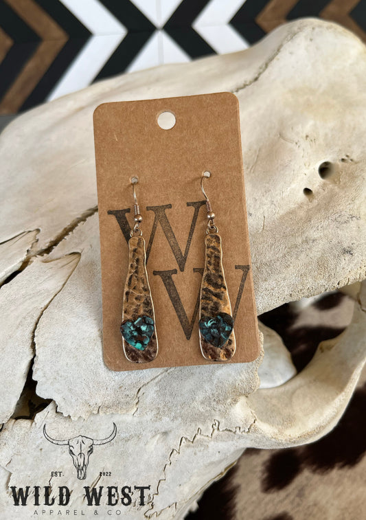 Turquoise Babe Valentine Earrings